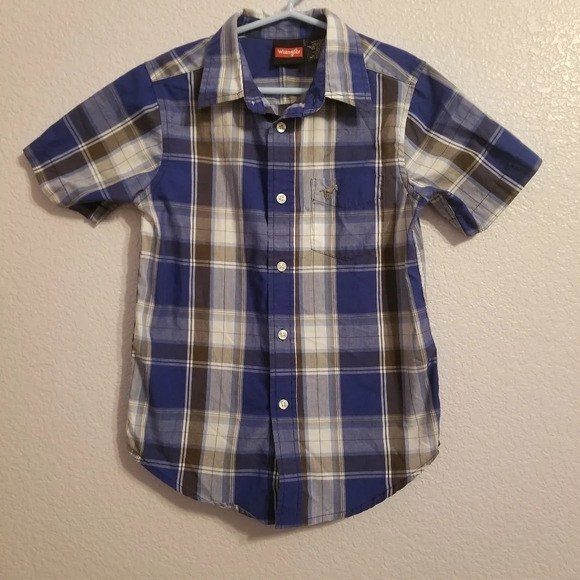 Wrangler Boy's Button Down Shirt 6-7 - Picture 3 of 5
